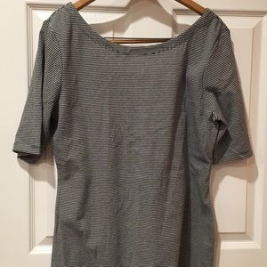 Casual cool black white stripes